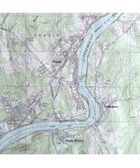 Map Veazie Maine USGS 1988 Topographic Vtg Geological 1:24000 27x22&quot; #1 ... - £47.54 GBP