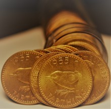 Gem Unc Roll (50) Great Britain 1955 Farthing Coins~RARE~Queen Elizabeth II~Fr/S - £227.00 GBP