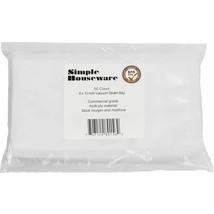 100 Count - Precut Food Vacuum Sealer Bags Storage,Quart Size 8&quot; X 12&quot; - £26.58 GBP