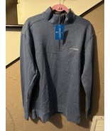 Columbia Men&#39;s Hart Mountain II Half Zip Sweatshirt, Blue, Size Large - $39.60