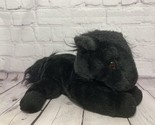 Novelty Inc Giddy Up Corral black plush horse pony stuffed animal vintag... - $15.58