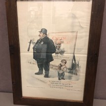 Leslie Wallace Cream Of Wheat Ad Fat Policeman &amp; Boy 1916 - £25.30 GBP