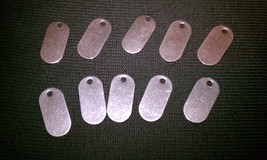 Lot of 100 SUPER MINI Blank Dog Tags Cute Dog Tag Arts Crafts Necklace K... - $9.99