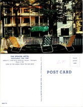 New York(NY) Chautauqua Spencer Hotel Old Fashioned Sun Deck Chairs VTG Postcard - £7.48 GBP