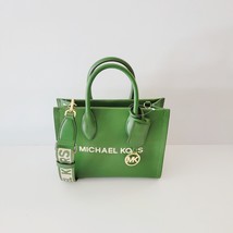 Michael Kors Mirella Small Tote Crossbody Shopper Bag Fern Green Leather - $121.03