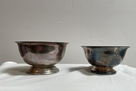 2 items Reed &amp; Barlo desert bowl and FPCA Silver Plate bowl By Poole , both sta - $46.75