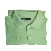 Greg Norman Shirt Mens Large Play Dry Green Short Sleeve Polo Fishing Sports - £14.58 GBP