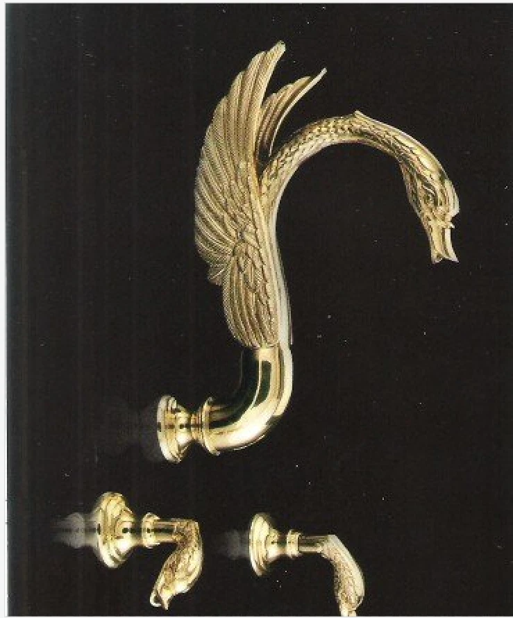 Wall mounted Gold PVD finish swan Shower tub faucet Custom-made SWAN SIN... - $13,058.69 MXN