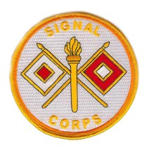 Army Signal Corps 4&quot; Embroidered Military Branch Patch - £23.53 GBP
