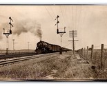 RPPC Lake Shore &amp; Michigan Southern Rwy Freight Train Archbold OH Postca... - £68.40 GBP