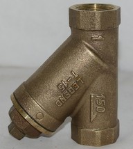 Legend Valve One Inch Pipe Y Strainer Lead Free Brass 105 505NL image 1