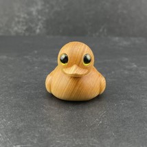 Wooden Rubber Duck Wood Carved Duck 1.5 Inch - £8.74 GBP