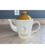 Tim Hortons 3 cup Always Fresh Personal Tea / Coffee Pot Ceramic Beige Gold - €9,62 EUR