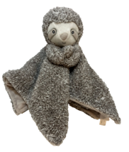 Carters Lovey Sloth Plush Baby Toy Frosted Brown White 14x14 Inch READ - £6.33 GBP