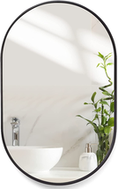 Wall Mounted Mirror, 20 X30 Stainless Steel Frame for Vertical &amp; Horizontal Hang - £140.38 GBP