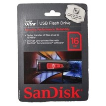San Disk Ultra 16GB Usb Flash Drive Slider SDCZ45-016G-A11 Retail Pack - $9.86