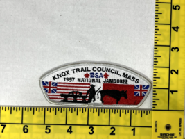 Knox Trail Council Massachusetts  1997 National Jamboree  Patch BSA Boy Scouts - £19.84 GBP