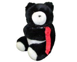 1990 Heartline Hallmark Teddy Bear Plush 8&quot; Vintage Stuffed Animal Card Holder - £9.06 GBP