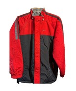 Vintage Nike Jacket Youth XL 18-20 Black Red Reversible Swoosh Large Log... - $54.16 CAD
