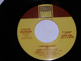 Stevie Wonder A Something&#39;s Extra 33 1/3  Rpm Record Saturn All Day Sucker - £14.99 GBP