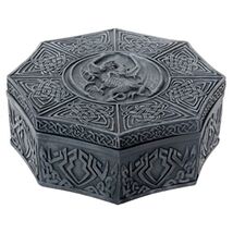 Gothic Fantasy Dragon Celtic Jewelry Trinket Box - $25.98