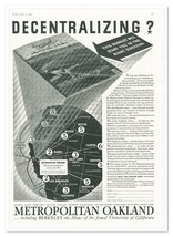 Print Ad Oakland CA Industrial Center of the West Vintage 1937 Advertisement - £9.61 GBP