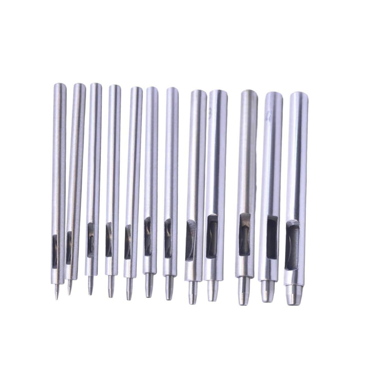 12Pcs/Set 0.5-4.5Mm Round Leather Hole Punch Set, Round Punch Hollow Kit, - $29.99