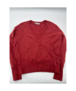 Madewell Sweater Women&#39;s Small Red Wrap V-Neck Long Sleeve Pullover - £17.25 GBP