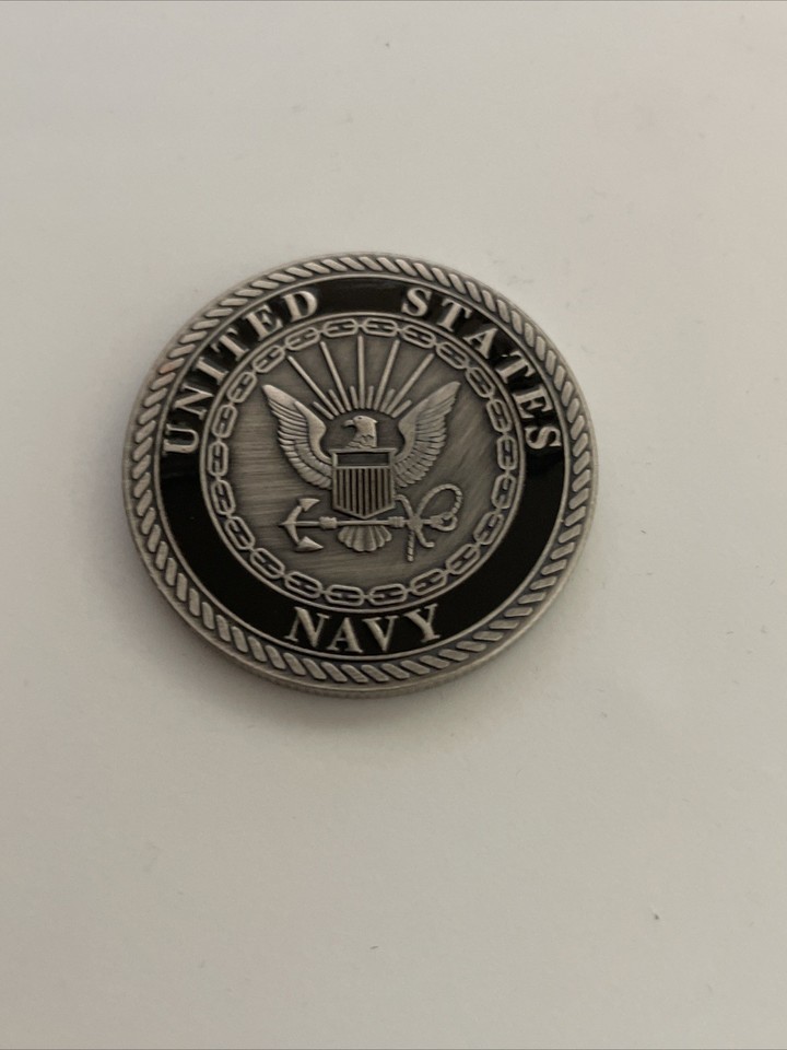 Is Navy Lieutenant 0-3 Coin w/ Black 3D Case/Stand Item image 5