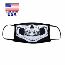 HK Army Washable Dual Layer Cloth Face Cover Made in USA - Skeleton Skull - £5.50 GBP