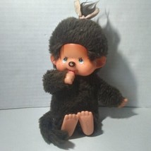 Vintage MONCHiCHi Plush 70s Monkey Sekiguchi Doll Toy Pacifier 1974 Japan - £14.20 GBP