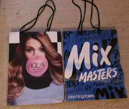 unused lot of 2 Bloomingdales Paper Shopping Bags 100% Bloomingdales/Mix... - $6.99
