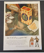 Vintage Print Ad Nabisco Ritz Cracker Summer Day Saddle Shoes 1945 13.5 ... - £10.85 GBP