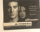 The Pretender Tv Series Print Ad Vintage Michael T Weiss TPA5 - £4.72 GBP