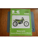 1981 81 KAWASAKI KDX80 KDX80-A2 KDX80 KDX80A2 OWNER&#39;S OWNER SERVICE MANU... - $16.19 CAD