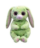 Ty Beanie Baby Bellies APRIL the Easter Green Bunny Rabbit 6&quot;  SPRING Pa... - $182.10 MXN