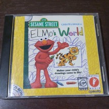 Sesame Street Create &amp; Draw Elmo&#39;s World CD-ROM Mattel Windows 95/98 Vintage - £31.55 GBP