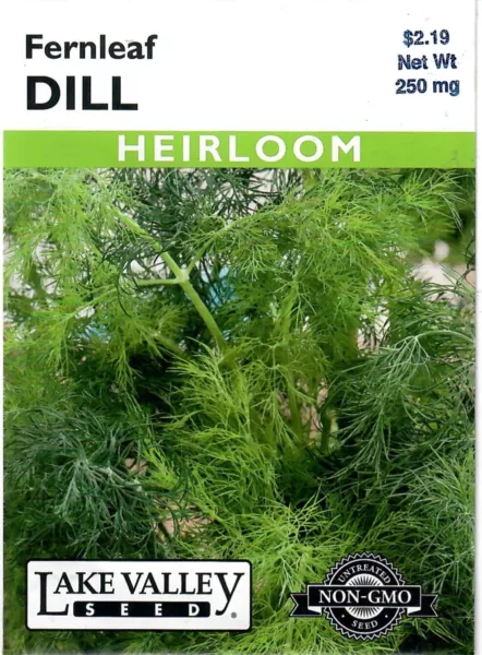 Dill Fernleaf Herb Seeds Heirloom Non Gmo Lake Valley 12/24 Fresh New - £7.00 GBP