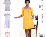 McCalls M7947 Easy Misses XS to M Shift Dresses Uncut Sewing Pattern - $14.81