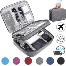 Cable Storage Bag Waterproof Digital Electronic Organizer Portable USB Data Line - £20.90 GBP