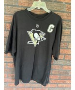 NHL Hockey T-Shirt XL Sidney Crosby #87 Pittsburgh Penguins Team Reebok ... - $30.40