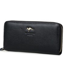 Kangaroo Kingdom Women Wallets Genuine Leather Pusre Brand Wallet Ladies Clutch - £41.96 GBP