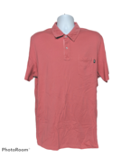 Vineyard Vines Classic Fit Polo Shirt Large Coral Pink Whale Pocket Shor... - $28.45 CAD