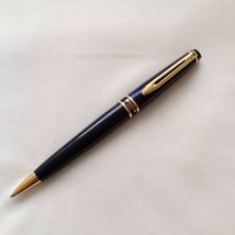 Waterman Expert Ball Pen Navy Blue with Gold Trim Made in France - £98.20 GBP