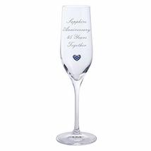 Chichi Gifts 2 Sapphire Anniversary 45 Years Together Pair of Dartington Champag - £21.11 GBP