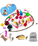 35 PCS Cat Toys Kitten Toys Assortments,Variety Catnip Toy Set Including... - $20.21