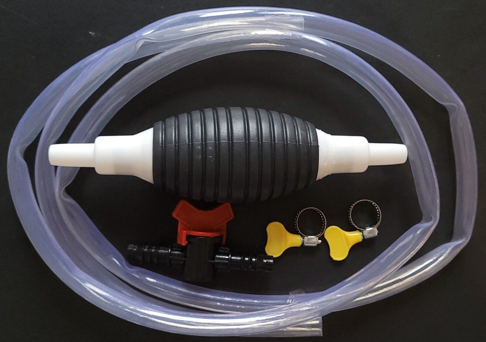 Large Self-Priming Siphon Pump Pumps Tubing Valve Transfer Fluids Water ... - $8.90