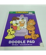 Drawing Doodle Pad With Stickers 100 Sheets Mead Garfield And Odie Vintage - £18.03 GBP