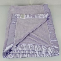 Koala Baby Luxe Plush Lavender Purple Thick Baby Blanket Satin Trim SOFT 30x40 - $59.39