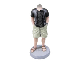 Custom Bobblehead Dude Chilling Out I Shorts And Sandals - Leisure &amp; Casual Casu - £69.99 GBP